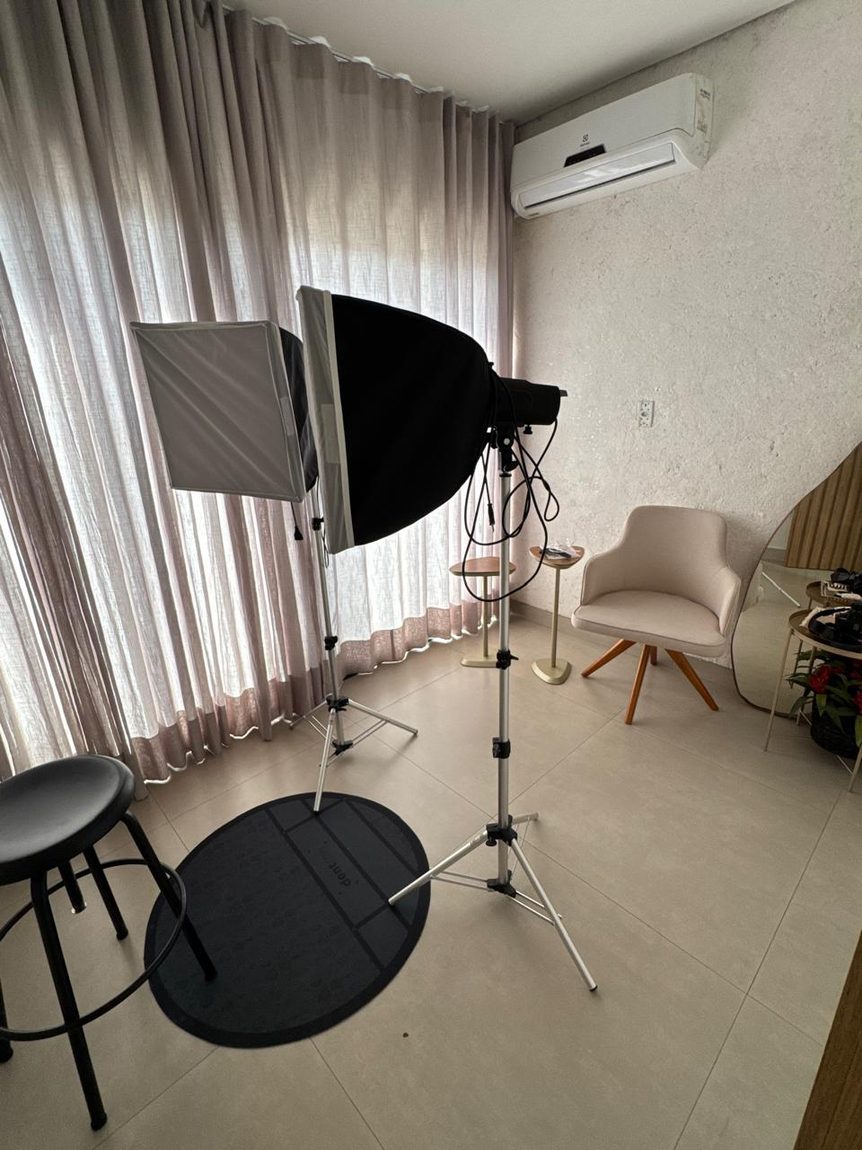 Estúdio para registro fotográfico dos casos